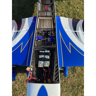 78" Extra NG - Modrá/Bílá/Stříbrná 1,97m