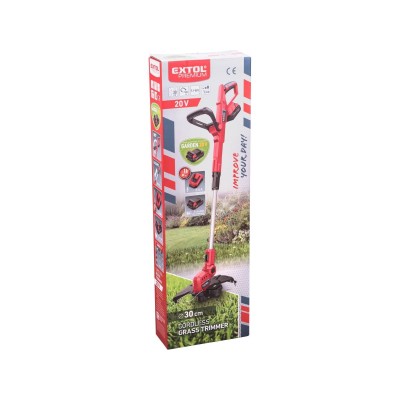 Aku sekačka strun. Extol Premium 20V/2Ah 30cm SET 1xaku