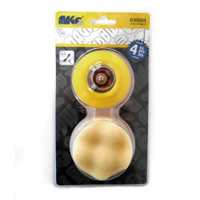 Leštící sada pr. 75mm na vrtačku 4-díl filc+molitan MAGG