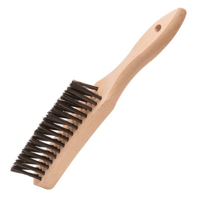 Kartáč ocel 3 řadý do koutů dřevo