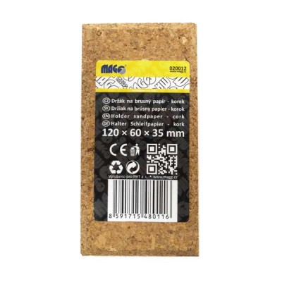 Držák brus. plátna 120x60x35mm korek MAGG