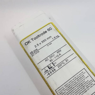 E-návarová OK85.65 2,5mm na hrany OK Tooltrode 60 Esab