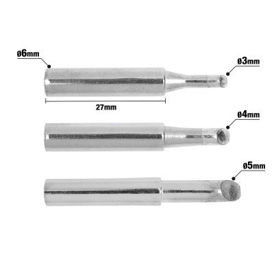 Náhradní pájecí hroty, 3 ks.