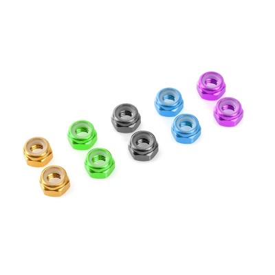 Hliníkové Nylon STOPmatky M3 - zlaté - 10 ks.