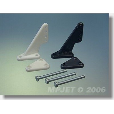 2220 Páka velká, otvor pr.2,5mm Bílá 2 ks