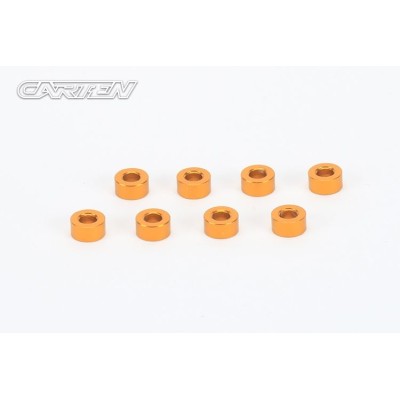 CARTEN hliníkové podložky 3x6x3mm, 8 ks.