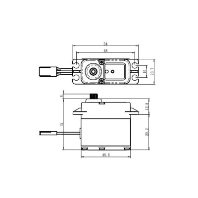 SW-1210SG+ WATERPROOF HiVolt Digitální servo (37kg-0,12s/60°)