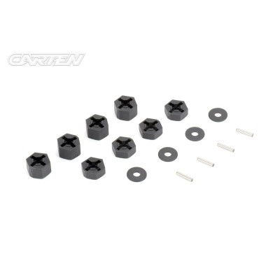 CARTEN 12mm šestihrané unašeče (Off set 5mm, 8mm), 4+4 ks.