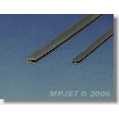 84010 Zasklívací profil H, 2,5x0,5mm 2m