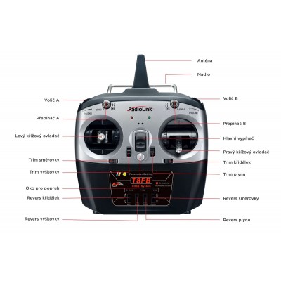 Vysílač T8FB BT s přijímačem R8EF