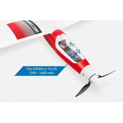 KAVAN Falke 1800mm ARF - červená