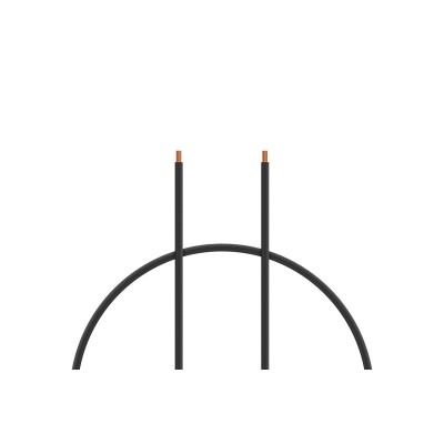 Kabel silikon 1.5mm2 1m (černý)